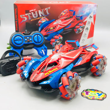 Remote & Watch Controlled Spiderman Stunt Spray Car